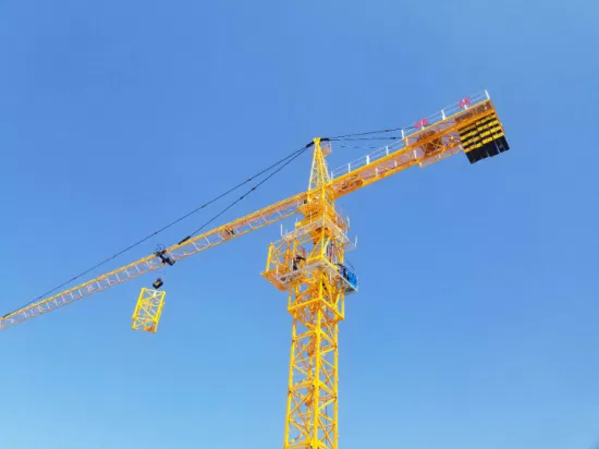 Fabricant chinois de grue à tour Suntec Grue à tour de construction avec une longueur de flèche de 60 mètres 8 tonnes Qtz80