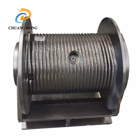Treuil hydraulique robuste et bon marché, 40 tonnes, traction horizontale électrique pour équipement minier